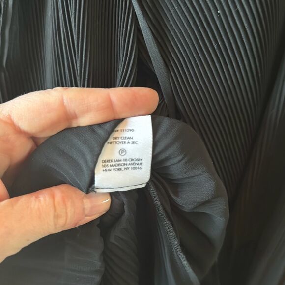 DEREK LAM 10 CROSBY Helena Pleated Chiffon Blouse size 2 - Picture 15 of 16